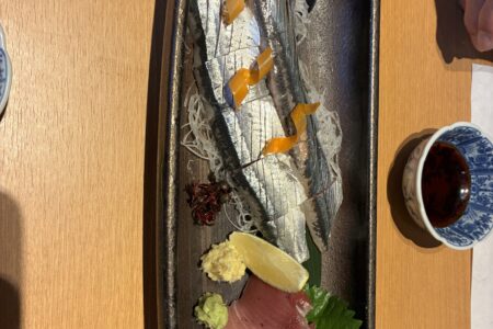 今年初刺身秋刀魚😍